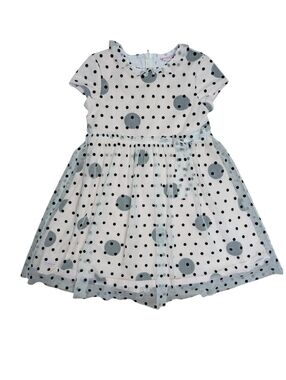 American Girl Bitty Baby Polka Dot Dress – Pink & Black – Size 5